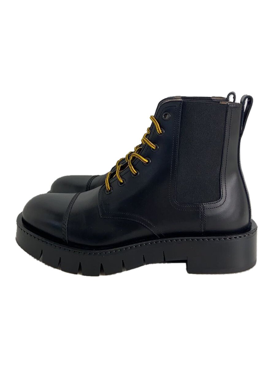 【中古】Salvatore Ferragamo◆レースアップブーツ/6M/黒いこと/LC 91774//【シューズ】