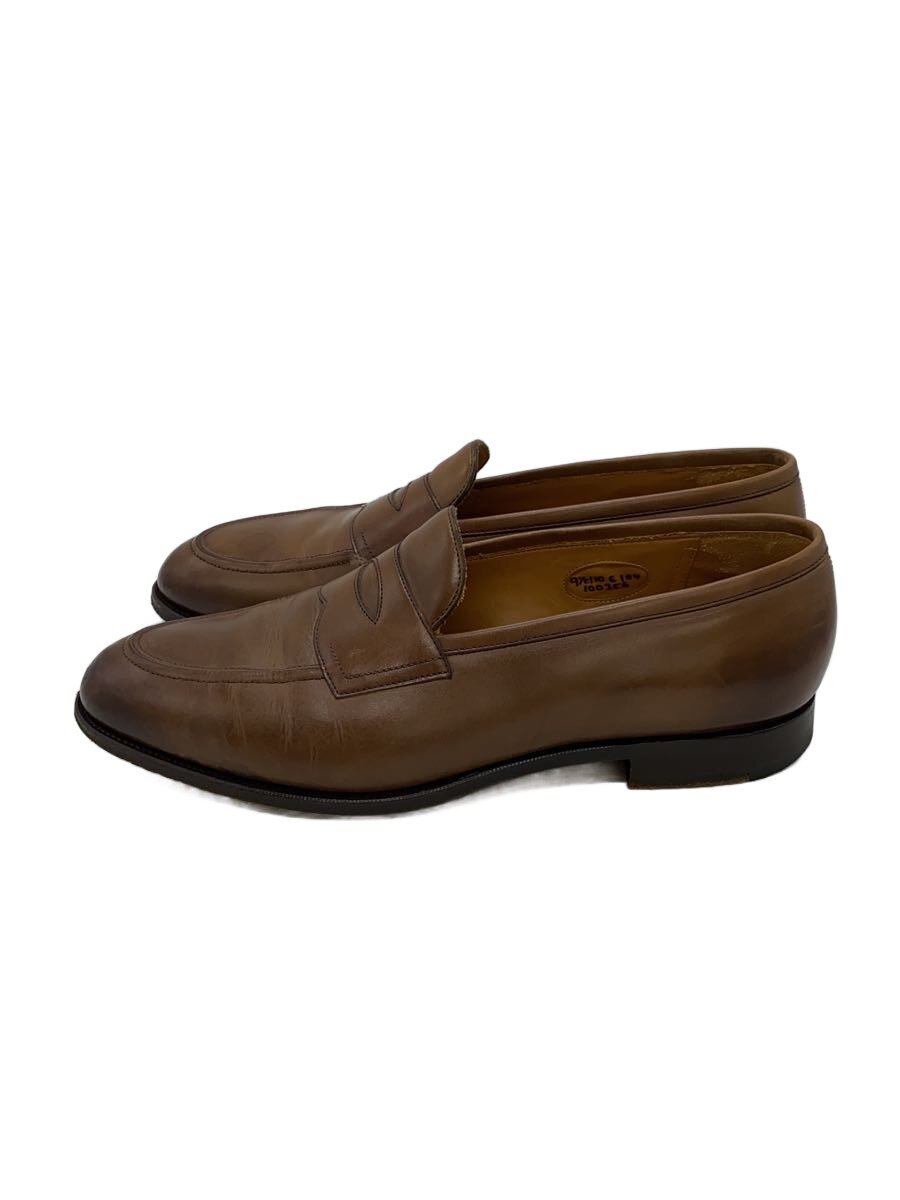 【中古】EDWARD GREEN◆置き目毛皮/UK9.5/BRW/184/piccadilly【シューズ】