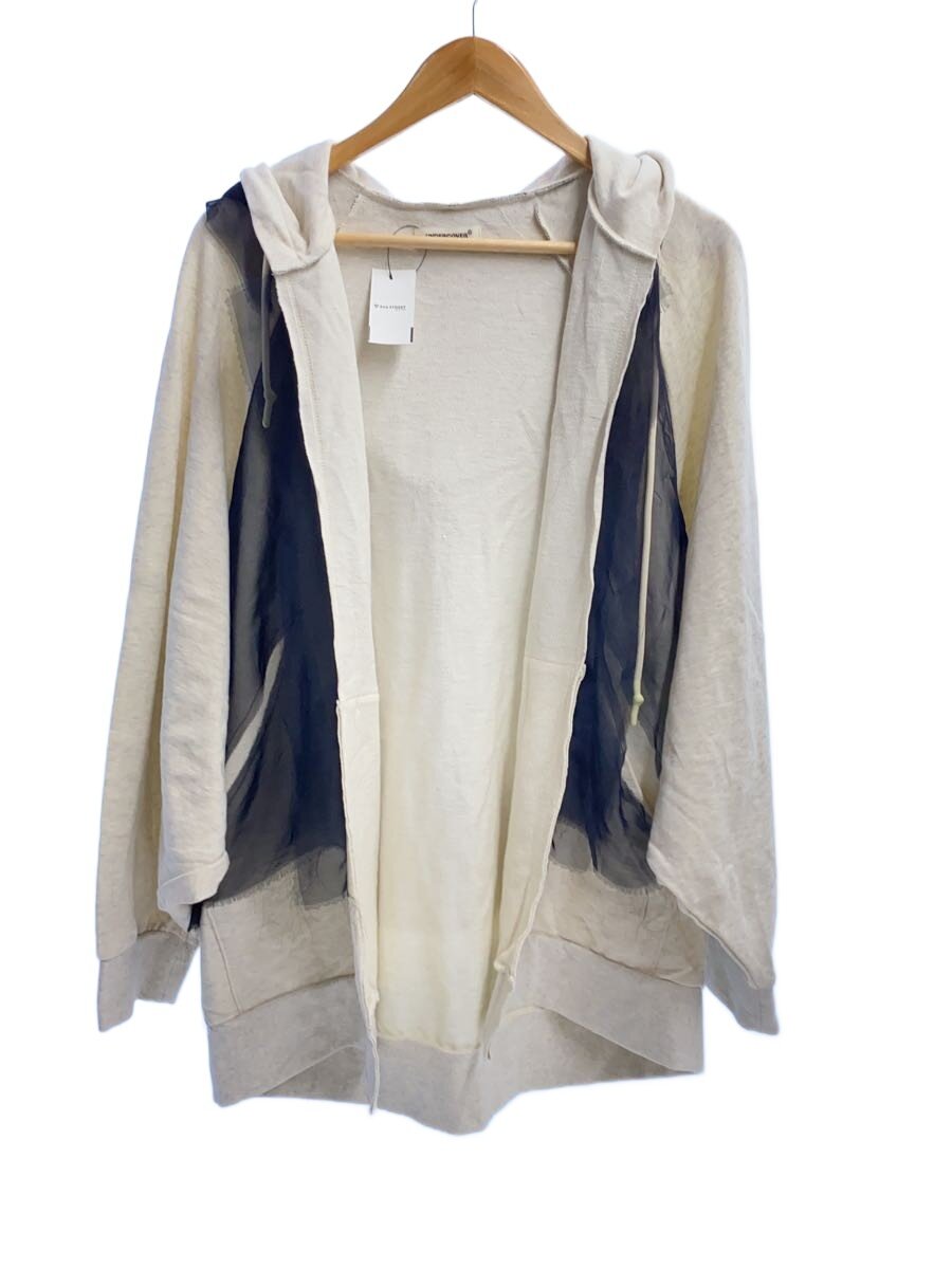 【中古】UNDERCOVER◆24SS/シフォンレイヤードパーカー/2/綿織物/IVO/UP1D1805【レディース御召しもの】