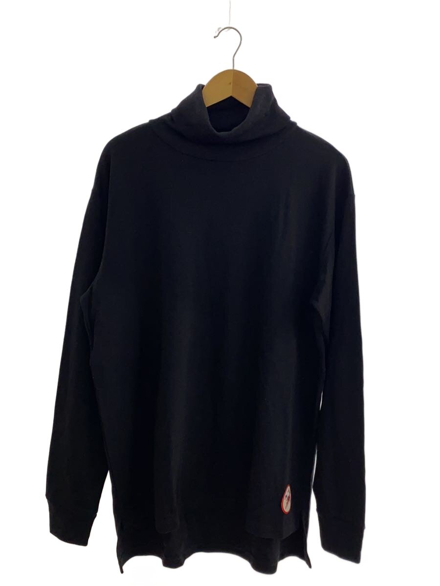 【中古】MARNI◆編み物・ティーシャツ(薄っぺら)/48/羊毛/BLK/無地/HUMU0126A0【メンズウェア】