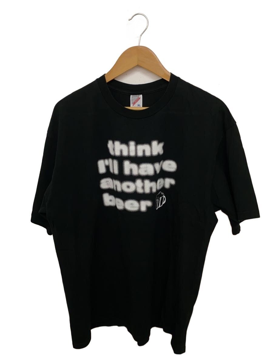 【中古】JERZEES◆90s/プルオーバー/XL/綿織物/BLK/BEER/モザイック源流/手振り/? NULL ?【メンズウェア】