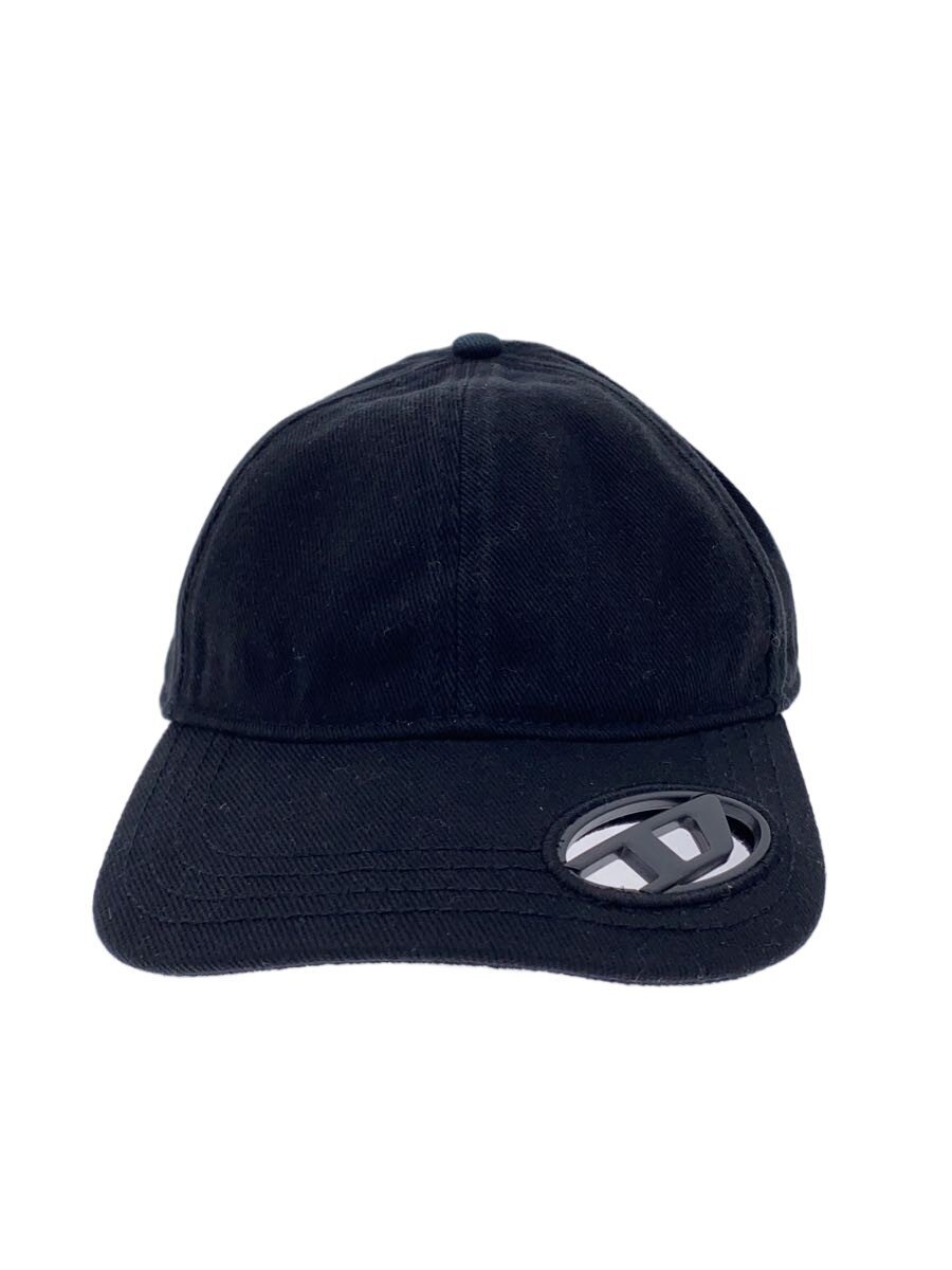 【中古】DIESEL◆鳥打ち帽/--/BLK/メンズ/C-PLAK/オーバルD/少々色挙げ句のはて【服飾雑貨他】