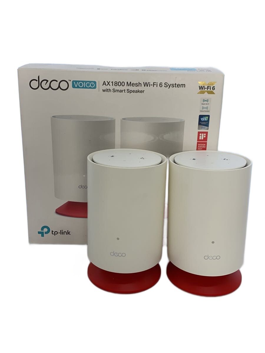 【中古】tp-link◆Deco Voice X20/Alexa搭載 AX1800メッシュWi-Fi 6システム【パソコン】
