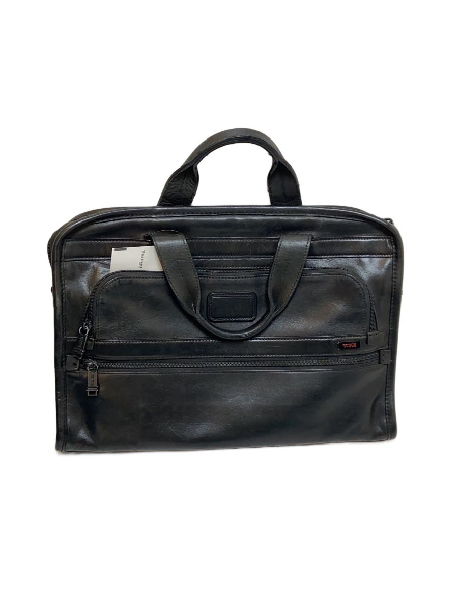 【中古】TUMI◆ブリーフ入れもの/なめし革/BLK【御徒面子】
