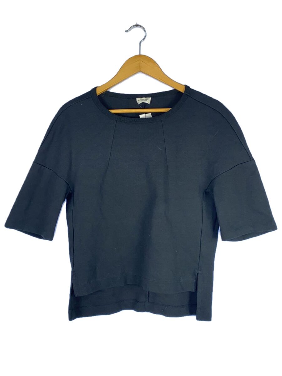 【中古】DRIES VAN NOTEN◆ティーシャツ/XS/綿織物/BLK/無地【レディース御召しもの】