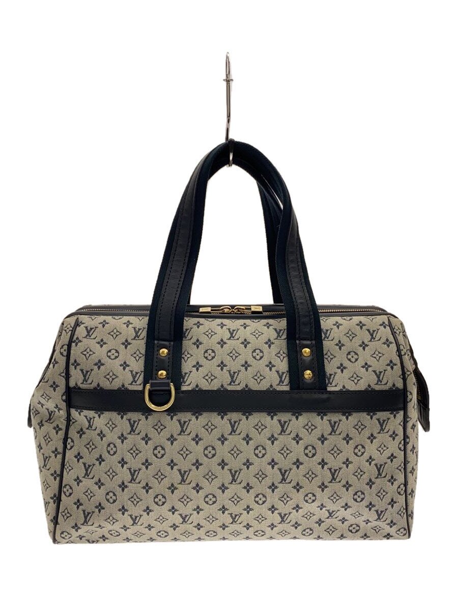 【中古】LOUIS VUITTON◆ジョセフィーヌGM_モノグラム・ミニ_GRY/帆布/GRY【御徒面子】