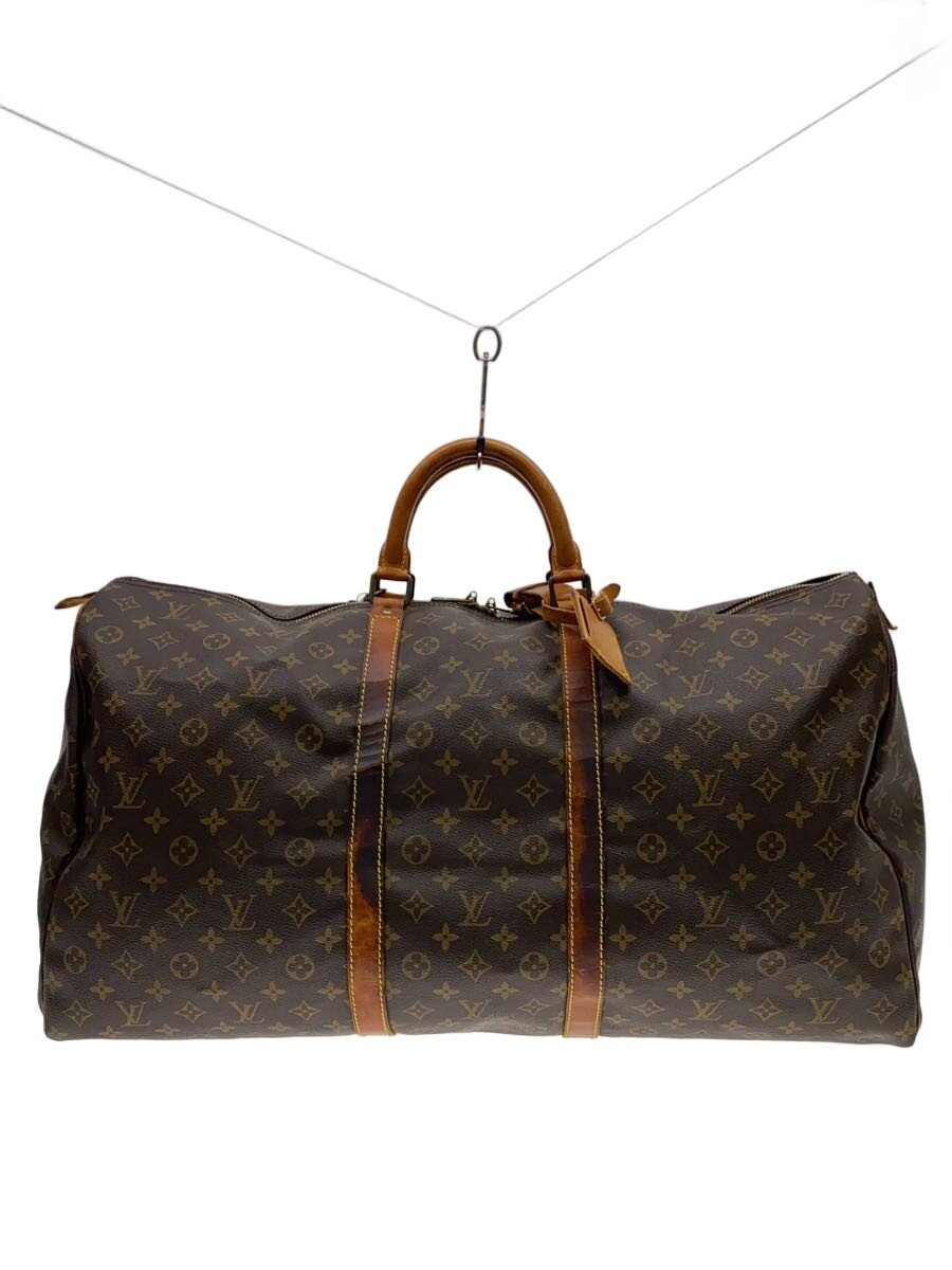 【中古】LOUIS VUITTON◆キーポル55_モノグラム・帆布/PVC/BRW【御徒面子】