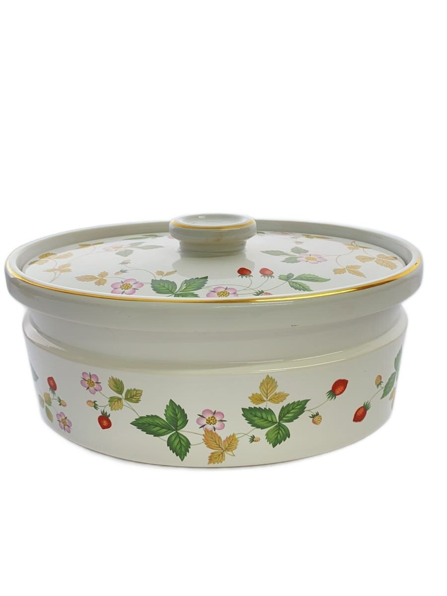 【中古】WEDGWOOD◆オーブントゥテーブルオーバルキャロール/WHT【御厨子所備品】