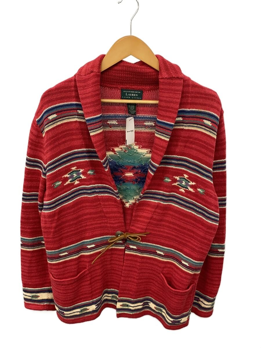 【中古】LAUREN RALPH LAUREN◆ジレー(薄っぺら)/L/綿織物/RED【メンズウェア】