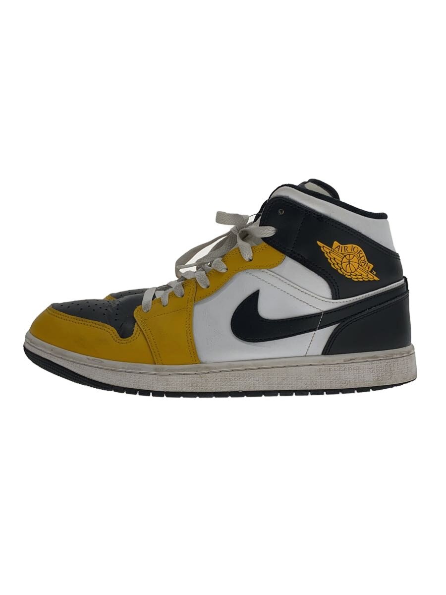 【中古】NIKE◆AIR JORDAN 1 MID_エアジョーダン 1 ミッド/29cm/YLW【シューズ】｜2ｎｄ STREET 店