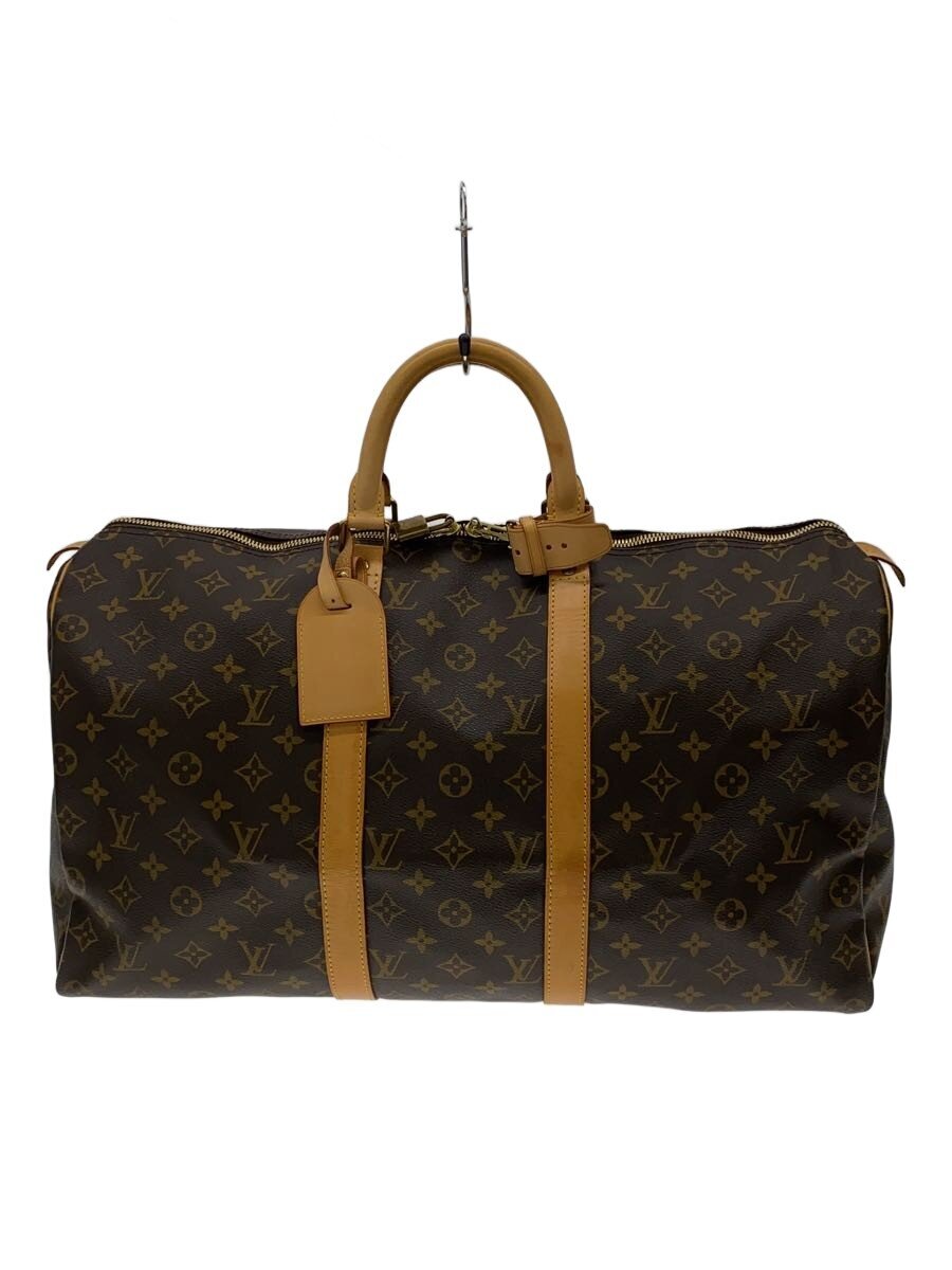 【中古】LOUIS VUITTON◆キーポル45_モノグラム・帆布/PVC/BRW【御徒面子】