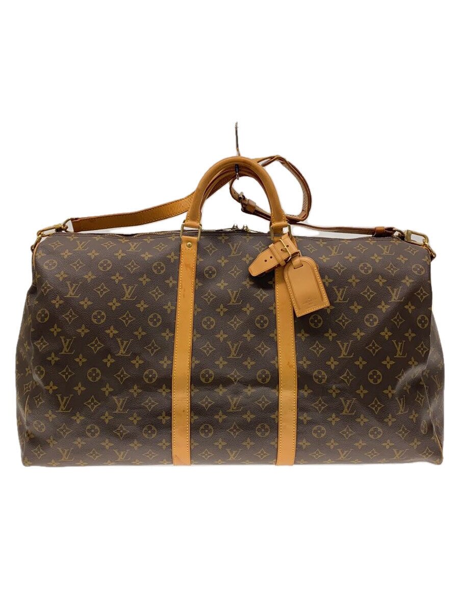 【中古】LOUIS VUITTON◆キーポル60_モノグラム・帆布_BRW/PVC/BRW【御徒面子】