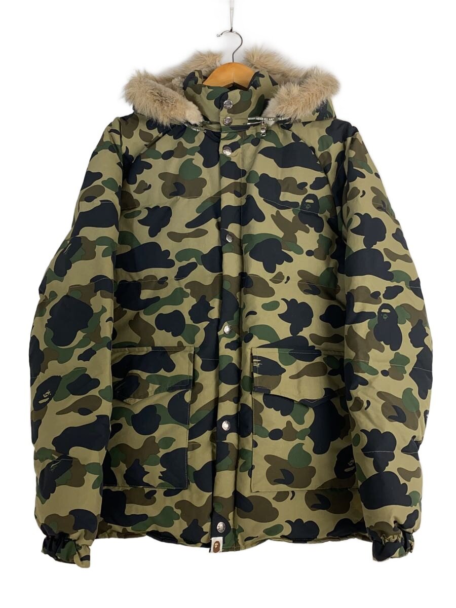 【中古】A BATHING APE◆1st Camo Fur Down n2b/M/ナイロン/グリーン/カモフラ【メンズウェア】｜2ｎｄ STREET 店 19,470円