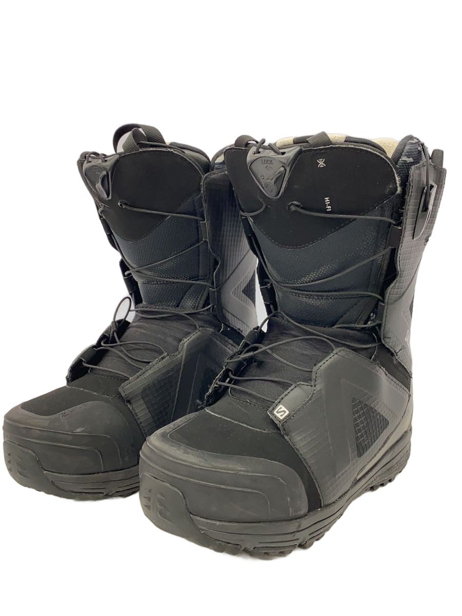 【中古】salomon◆スノーボードブーツ/27.5cm/クイックレーシング/BLK【スポーツ】