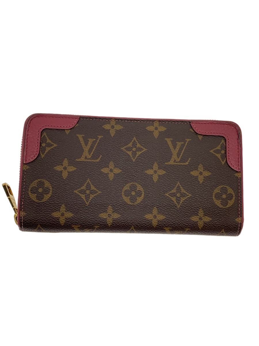 【中古】LOUIS VUITTON◆ジッピー・ウォレット・レティーロ_モノグラム・キャンバス_ローズブリュイエール/PVC/BRW/レディース【服飾雑貨他】｜2ｎｄ STREET 店