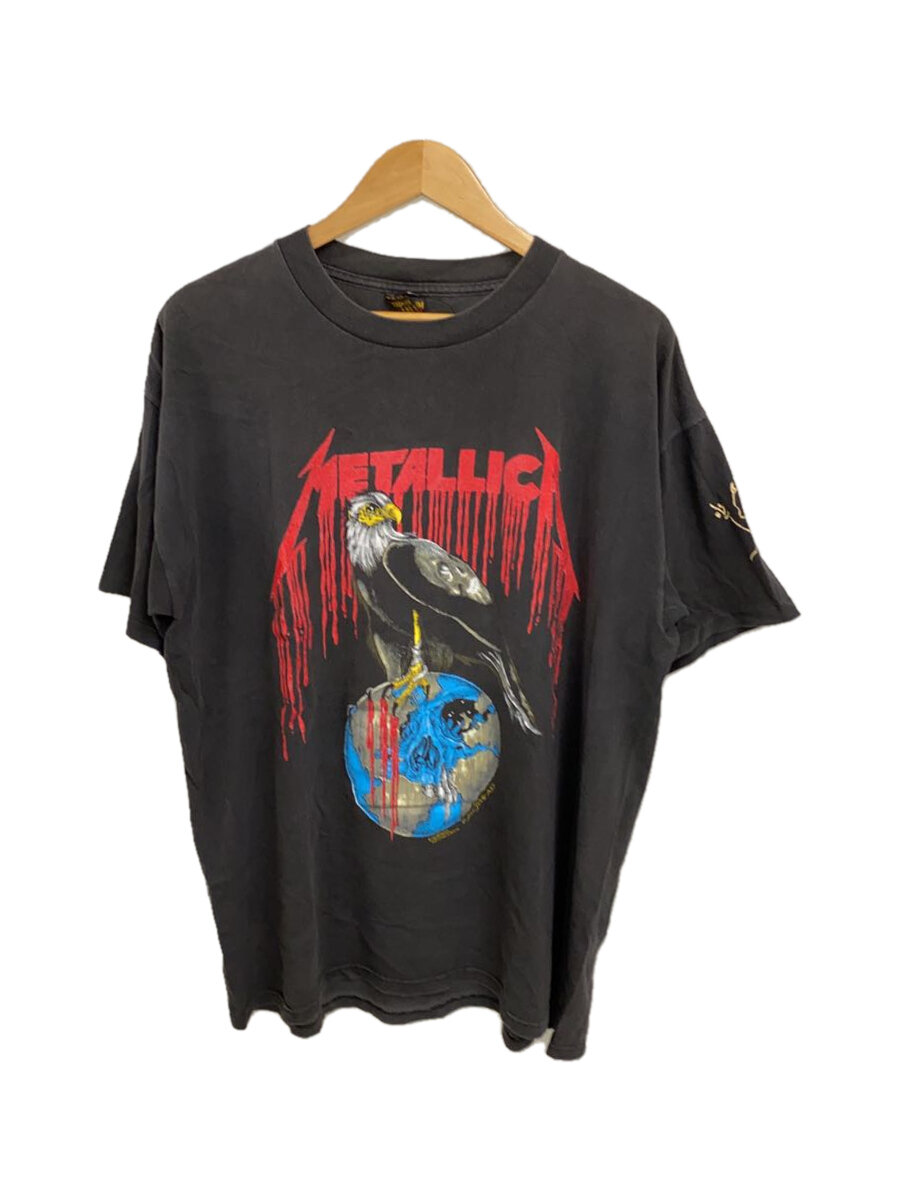 【中古】BROCKUM◆METALLICA/PUSHEAD/プルオーバー/XL/綿織物/BLK【メンズウェア】