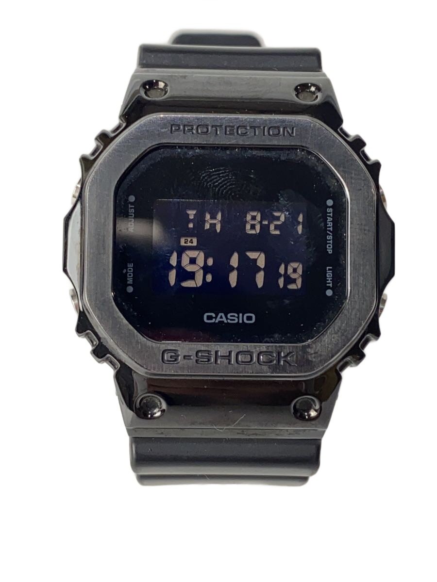 【中古】CASIO◆石英ウオッチ・G-SHOCK/デジタル/天然ゴム/BLK/BLK/SS//【服飾雑貨他】