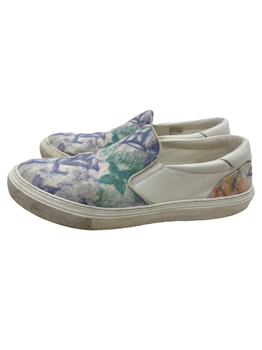 【中古】LOUIS VUITTON◆ローカットスニーカー/UK9/WHT【シューズ】