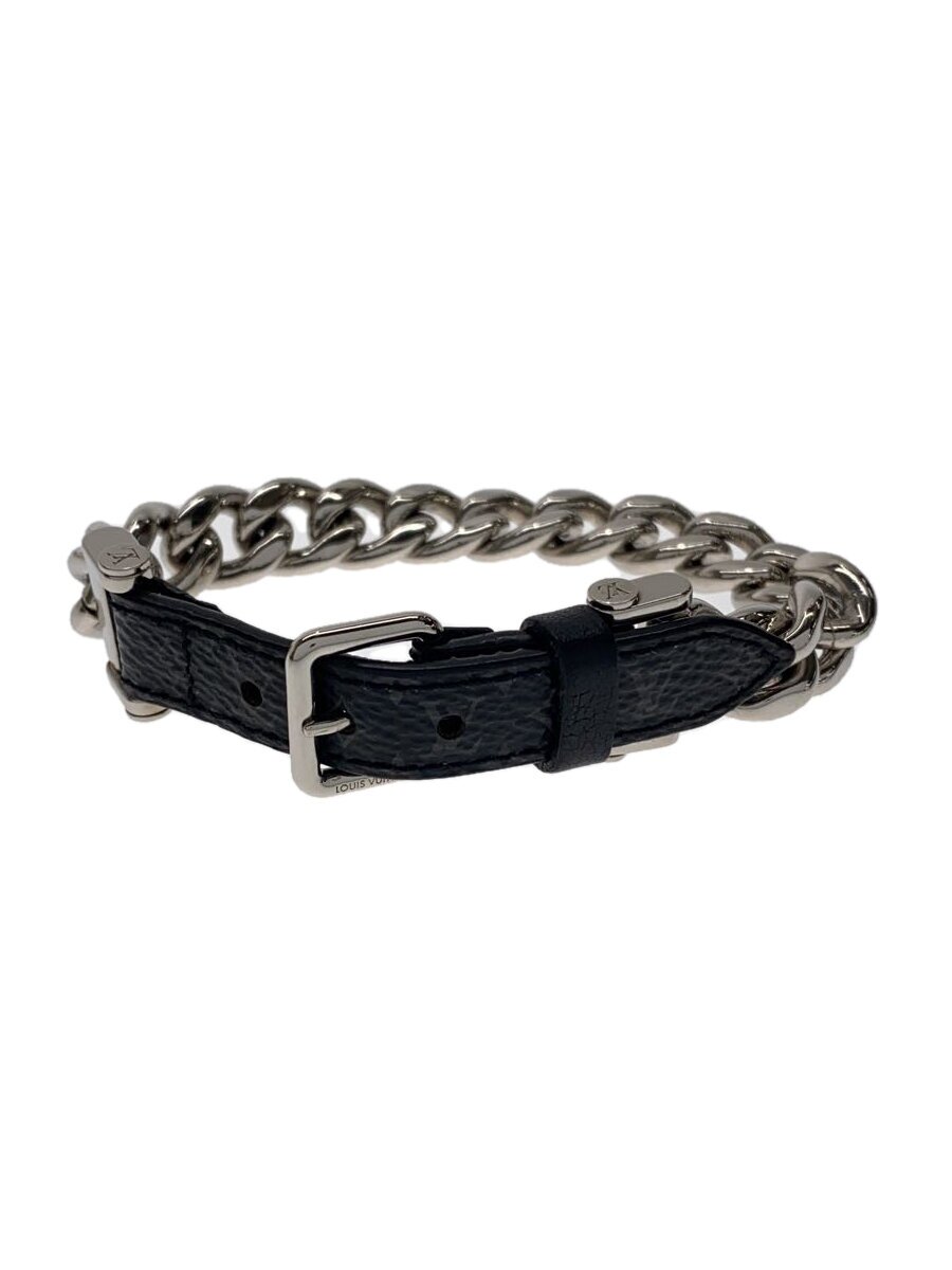 【中古】LOUIS VUITTON◆腕輪・チェーン店モノグラム_モノグラム・エクリプス_BLK/--/BLK/メンズ//【服飾雑貨他】