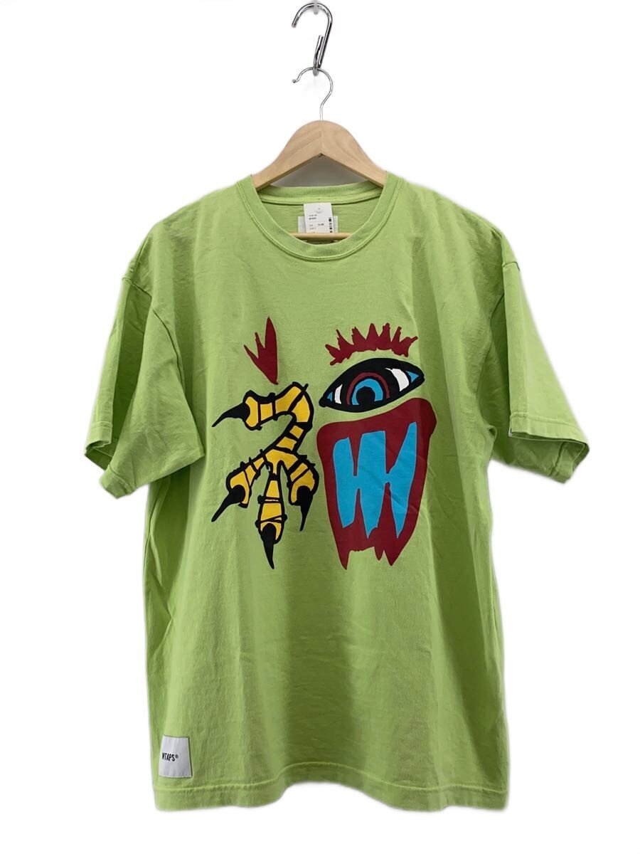 【中古】WTAPS◆プルオーバー/3/綿織物/GRN【メンズウェア】