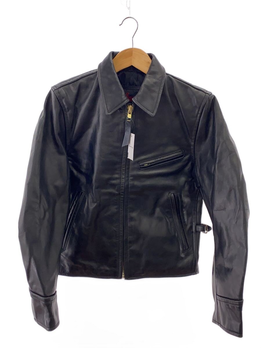 【中古】Indian Motorcycle◆レザージャケット・ブルゾン/36/牛革/BLK/無地【メンズウェア】｜2ｎｄ STREET 店