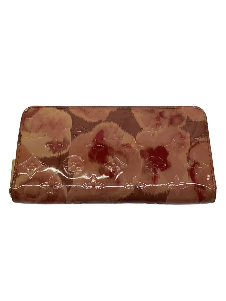 【中古】LOUIS VUITTON◆ジッピー・ウォレット_モノグラム・ヴェルニ/エナメル/PNK/総柄/レディース【服飾雑貨他】