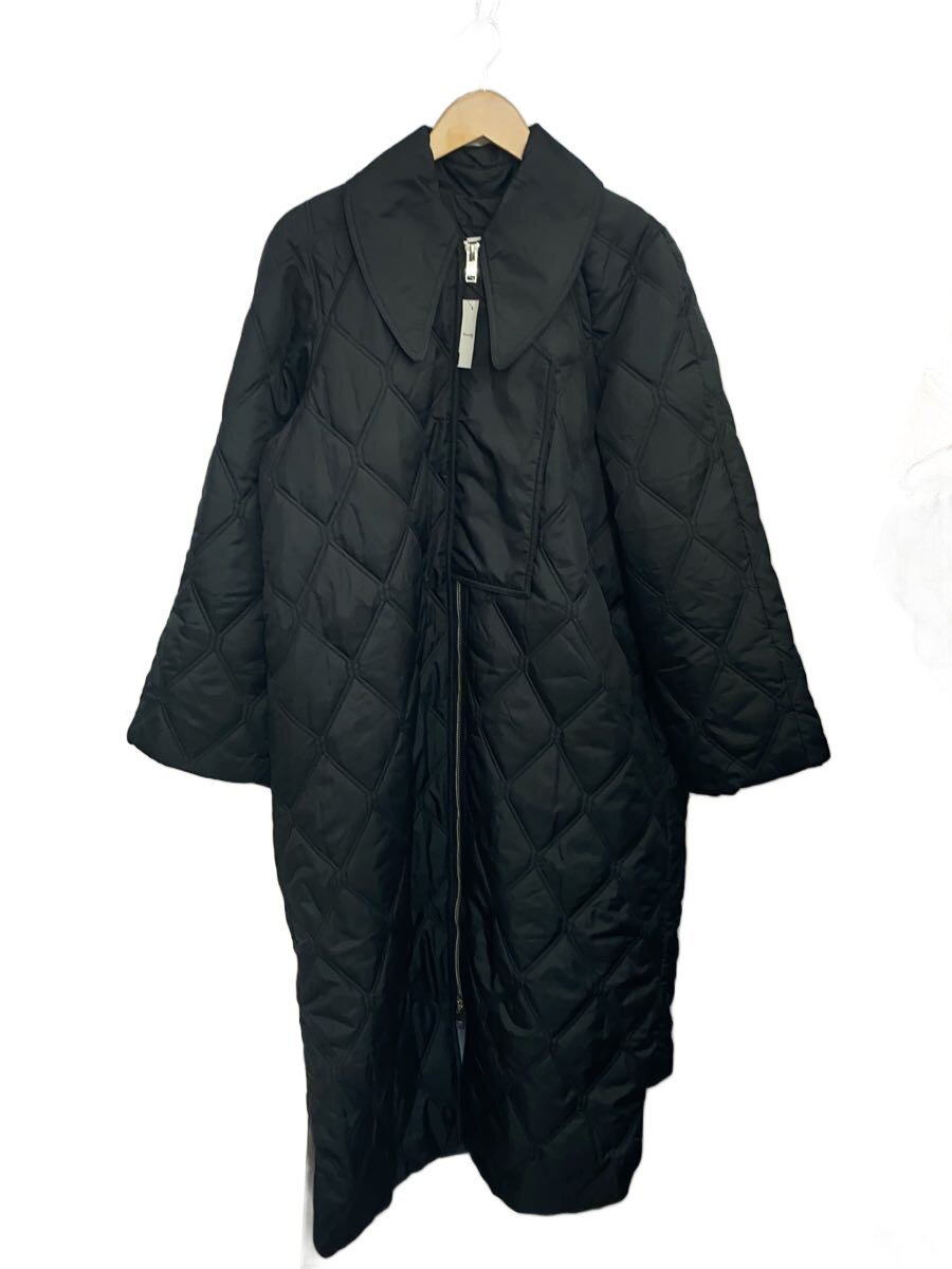 【中古】GANNI◆キルティング上衣/34/ナイロン/BLK/EU0-52000-B【レディース御召しもの】
