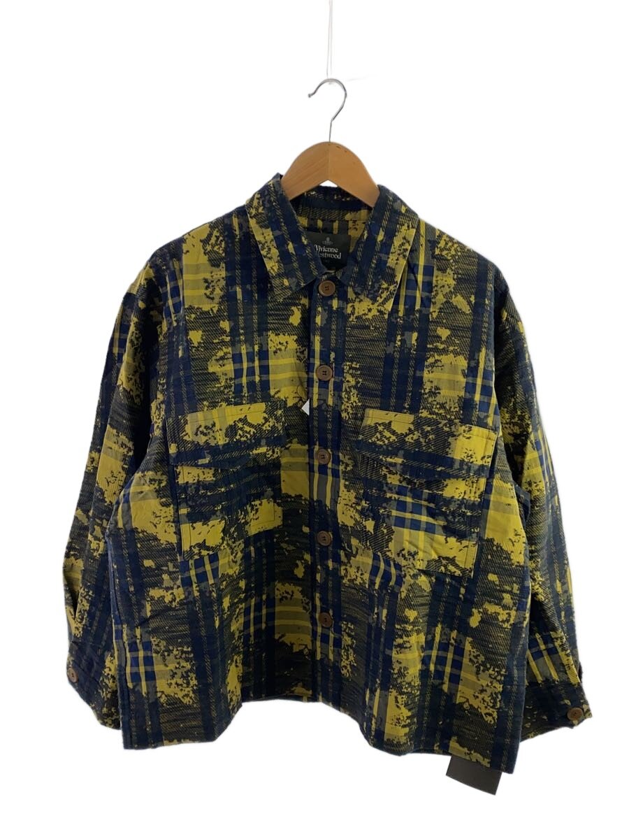 【中古】Vivienne Westwood MAN◆22ss/POWDER PRINTフィールドジャケット/46/コットン/NVY/VW-V1-80107【メンズウェア】｜2ｎｄ STREET 店