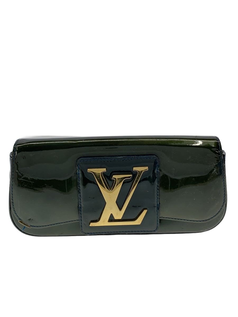 【中古】LOUIS VUITTON◆ポシェット・ソービー_ヴェルニ_ブルーアンフィニ/エナメル/NVY【御徒面子】