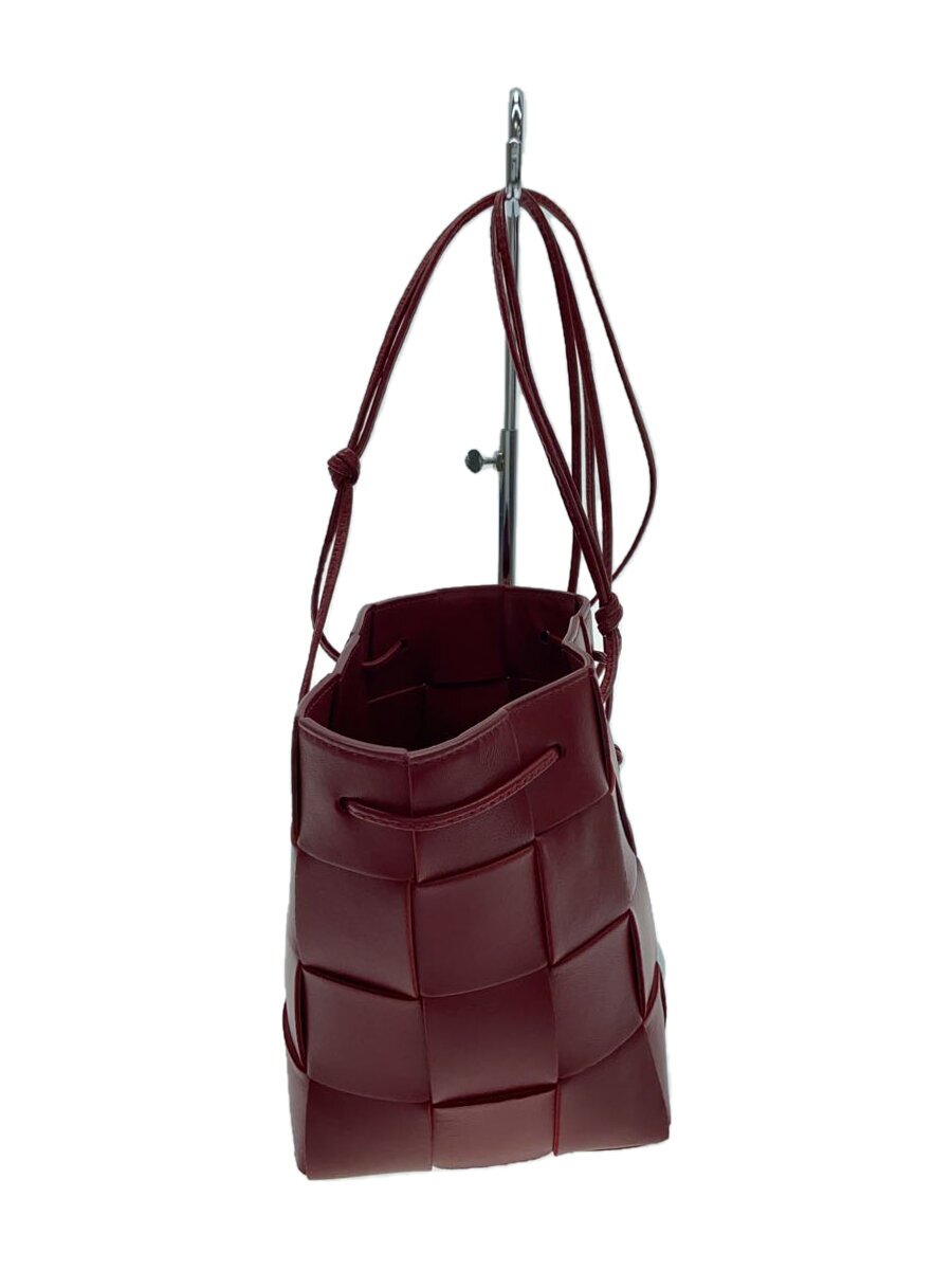 【中古】BOTTEGA VENETA◆御徒面子/なめし革/RED【御徒面子】