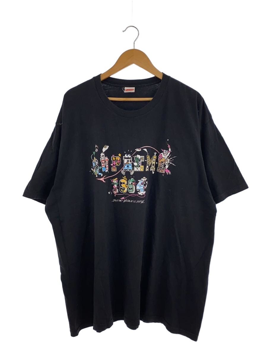 【中古】Supreme◆プルオーバー/XXL/綿織物/BLK/刷り上げる【メンズウェア】