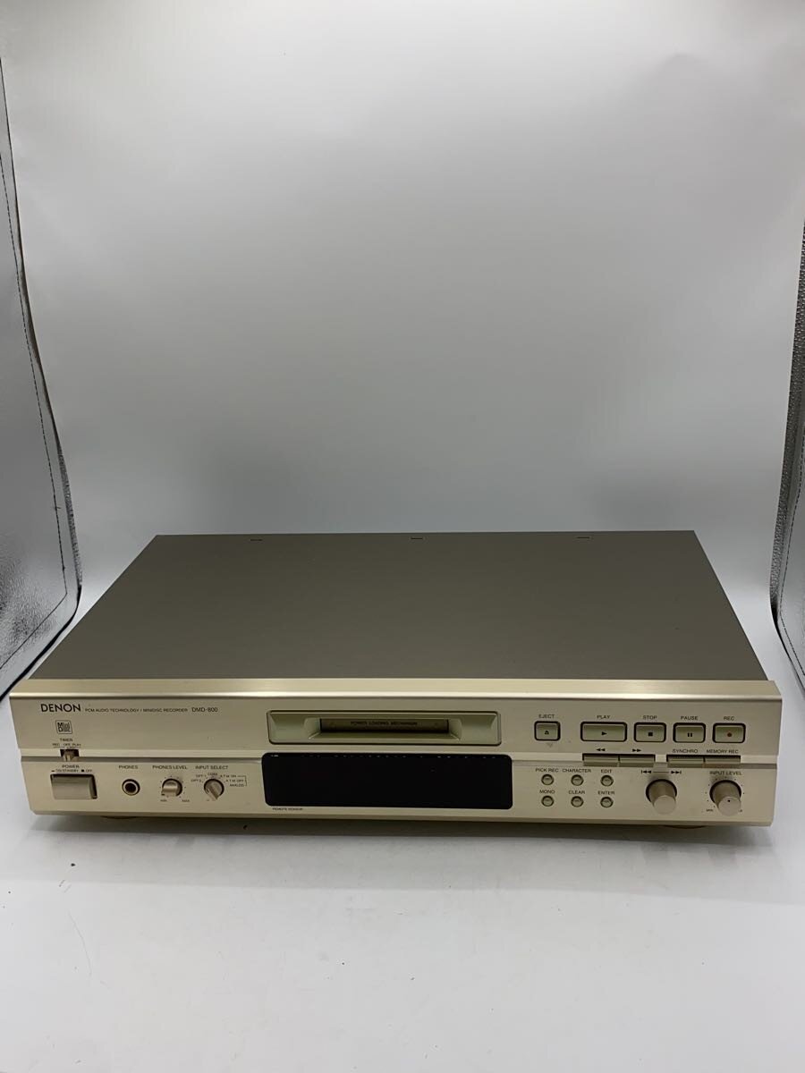 【中古】DENON◆MD電気蓄音機 DMD-800/遠隔操作絶無/通電のみ突き止める//【家電・視覚性・オーディオ】