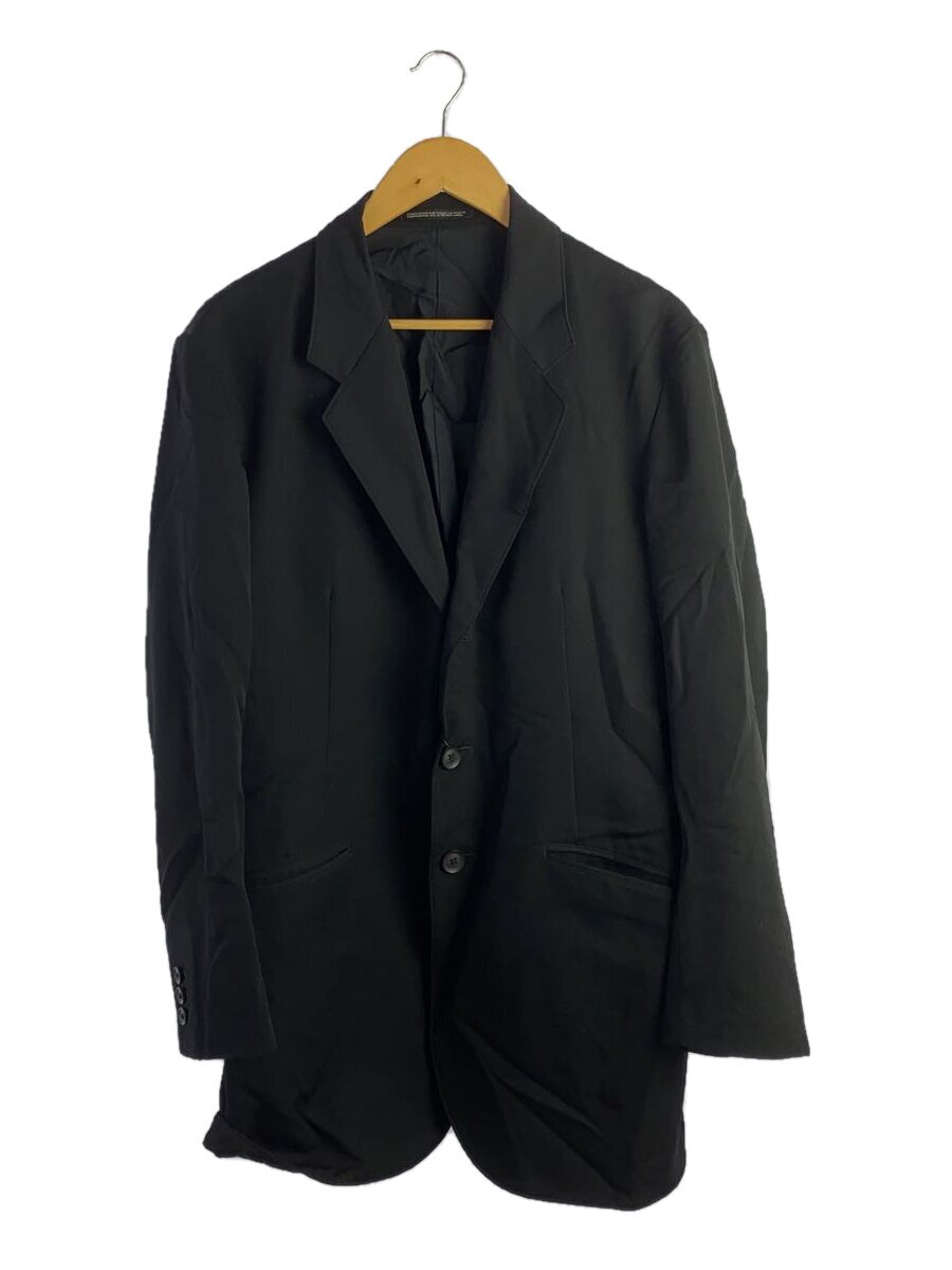 【中古】YOHJI YAMAMOTO◆テーラードジャケット/2/羊毛/BLK/HR-J30-100【メンズウェア】