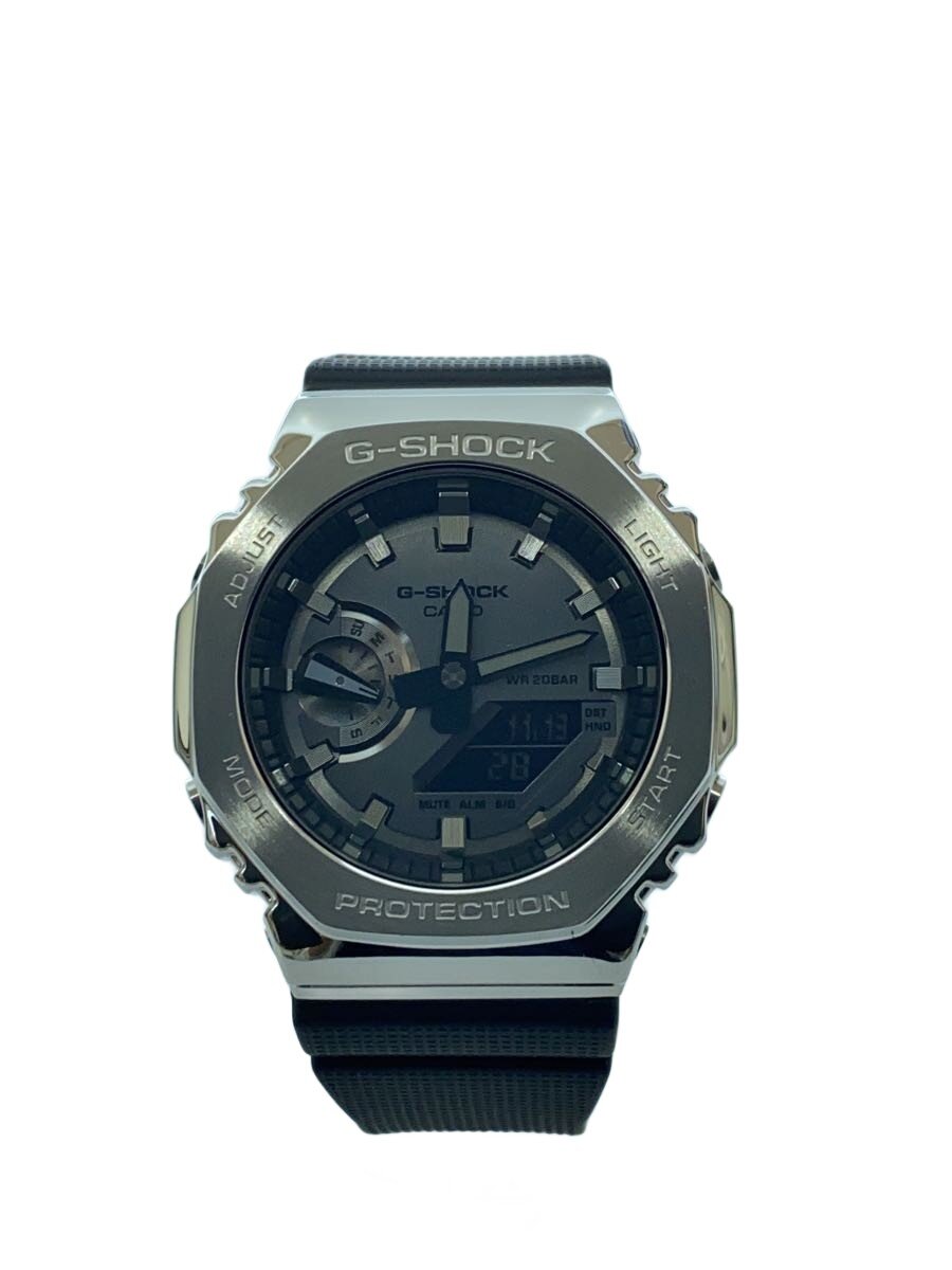 【中古】CASIO◆腕時計/デジアナ/ラバー/SLV/BLK/GM-2100【服飾雑貨他】｜2ｎｄ STREET 店