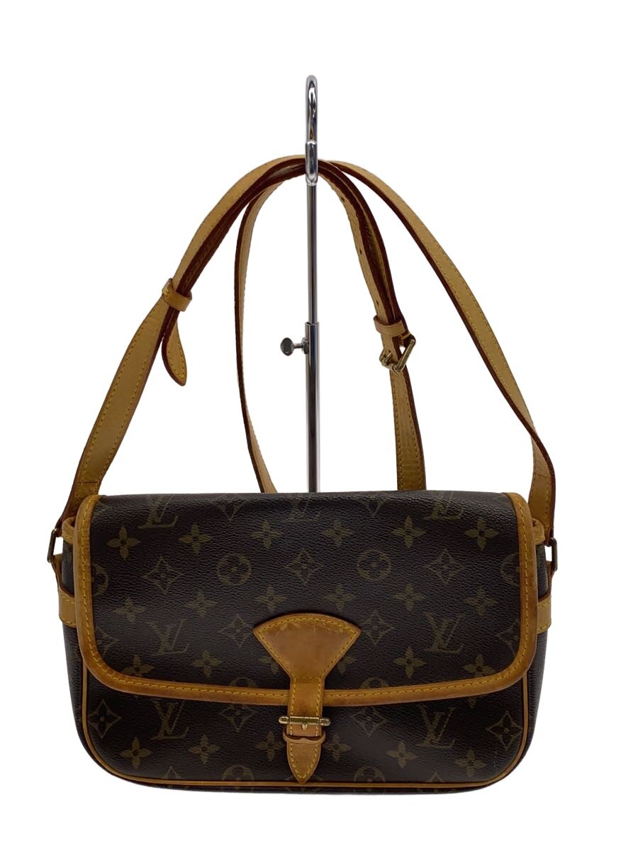 【中古】LOUIS VUITTON◆ソローニュ_モノグラム・帆布/PVC/BRW【御徒面子】