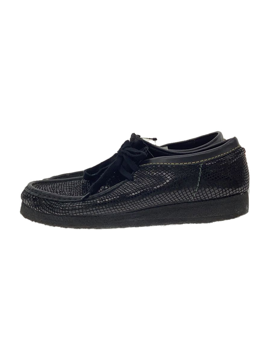 【中古】Clarks◆23SS/SNAKE WALLABEE/シューズ/27糎/BLK/なめし革【シューズ】