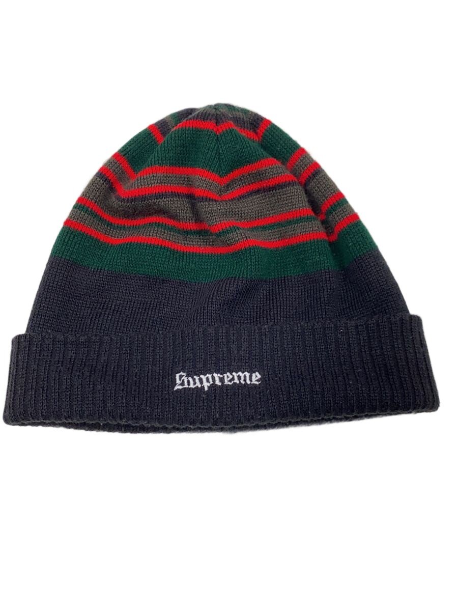 【中古】Supreme◆編み物旗がしら/--/アクリル樹脂/BLK/間借り人/メンズ【服飾雑貨他】
