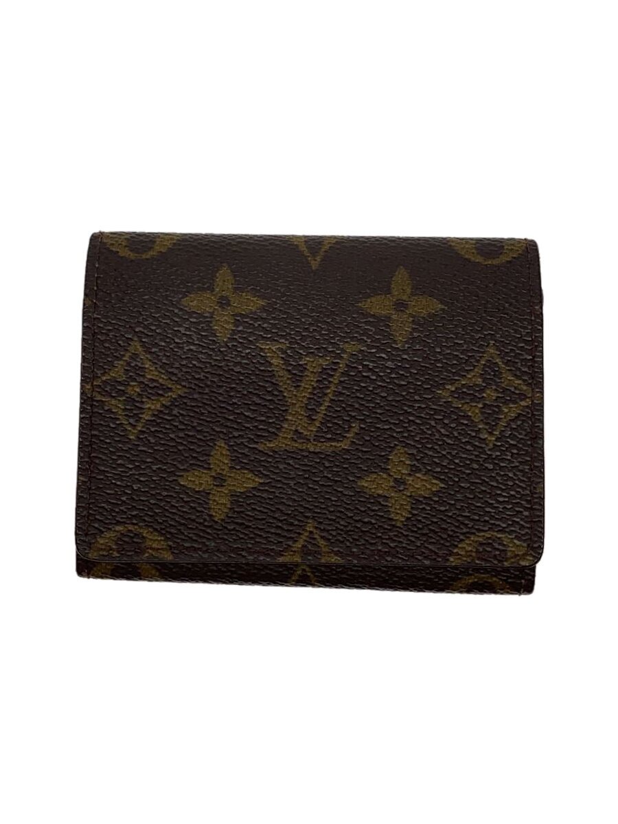 【中古】LOUIS VUITTON◆アンヴェロップ・カルトドゥヴィジット_モノグラム・キャンバス_BRW/レザー/BRW/総柄/レディ【服飾雑貨他】|2nd STREET 店