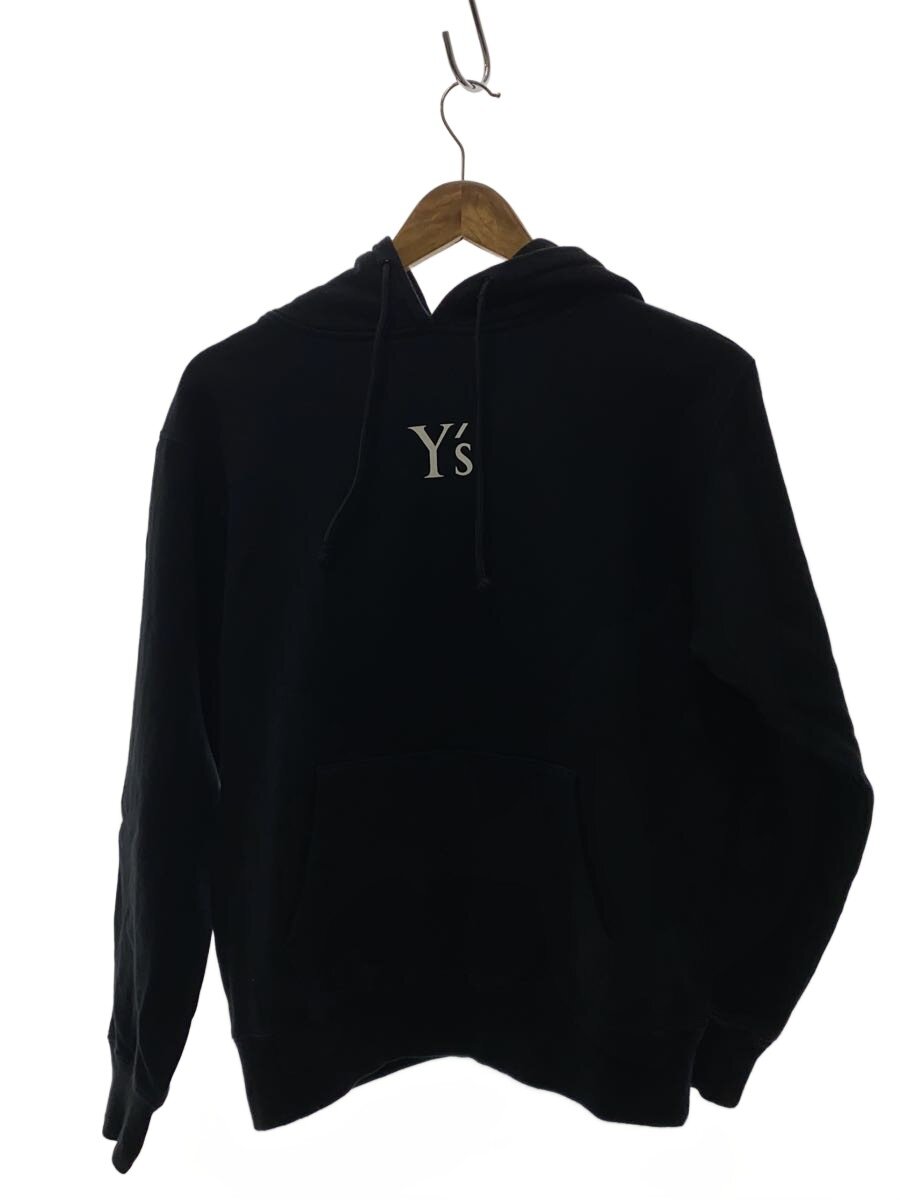 【中古】Y’s◆真っただ中ロゴタイプ/ティーシャツパーカー/2/綿織物/黒いこと/YP-T46-579【レディースお召しもの】