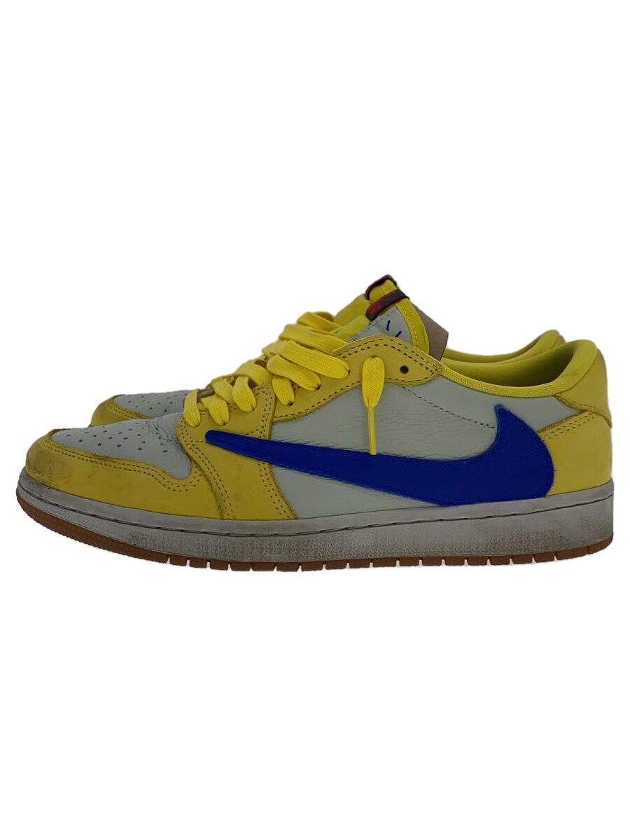 【中古】NIKE◆X TRAVIS AIR JORDAN 1 LOW OG_X TRAVIS エア湖 ジョーダン 1 LOW OG/27//【シューズ】