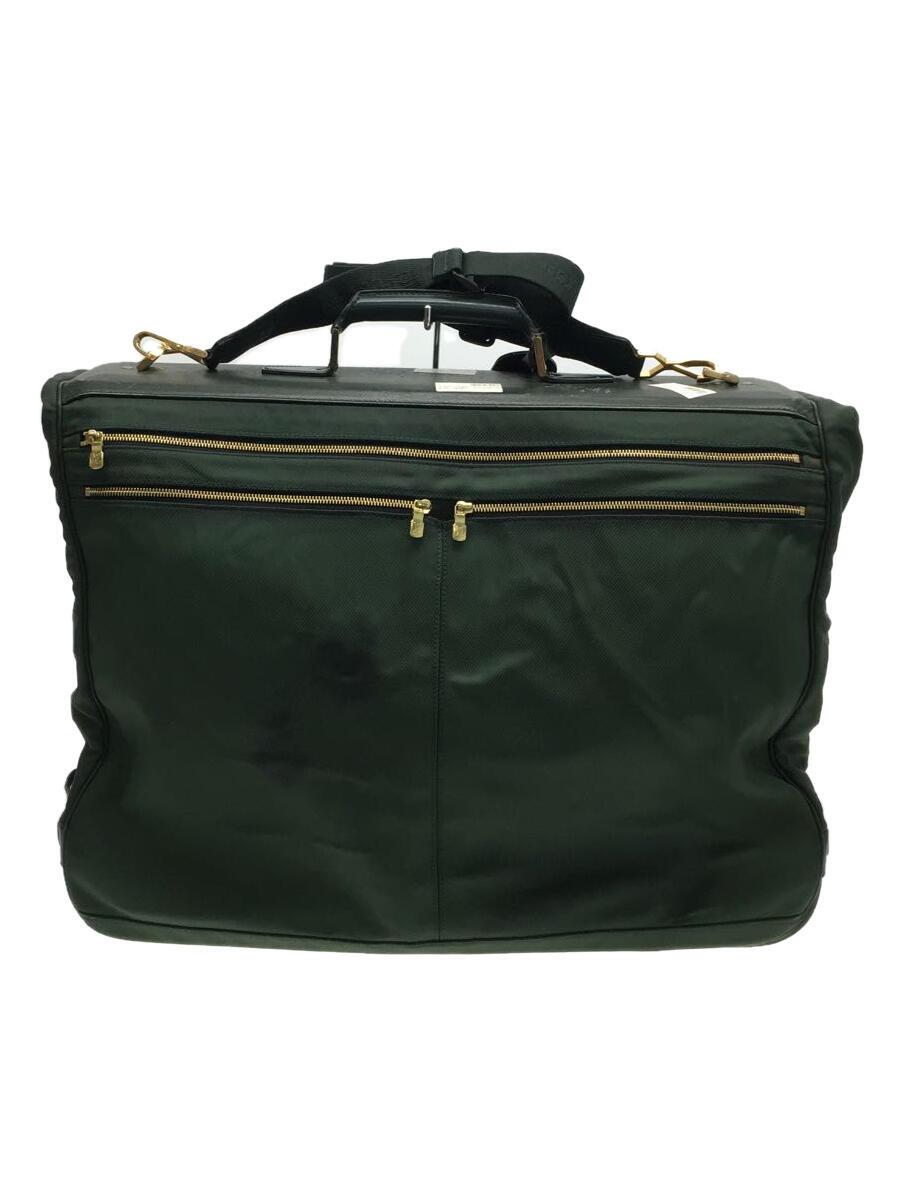 【中古】LOUIS VUITTON◆周遊持ちはこび/帆布/GRN/無地【御徒面子】