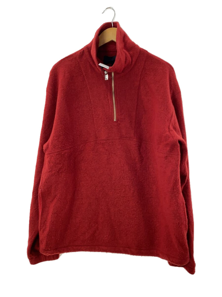 【中古】YOKE◆24AW/WOOL FREECE HALF ZIP PULLOVER/3/羊毛/RED/YK24FW0801B【メンズウェア】