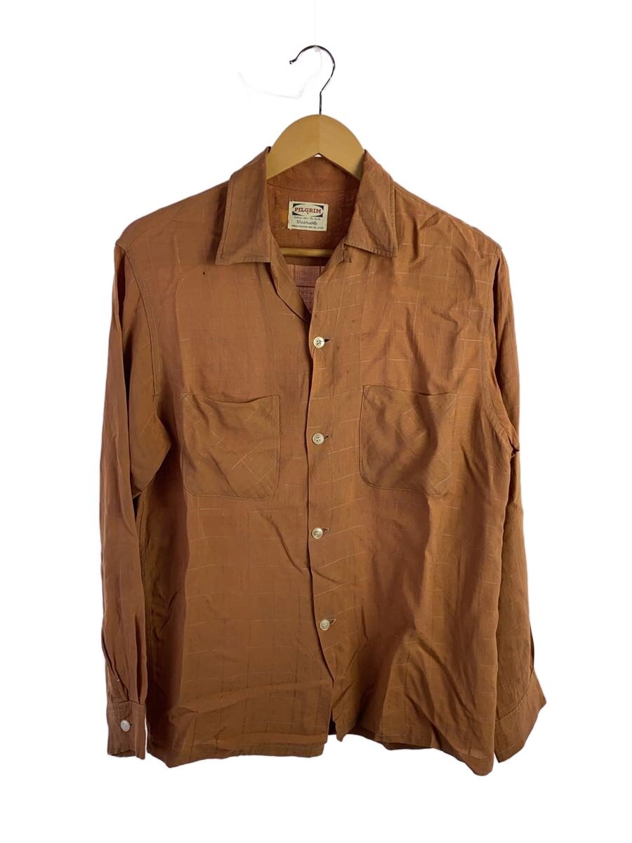【中古】PILGRIM◆50-60s/オープンカラー/長袖シャツ/15.5/レーヨン/ORN【メンズウェア】|2nd STREET 店