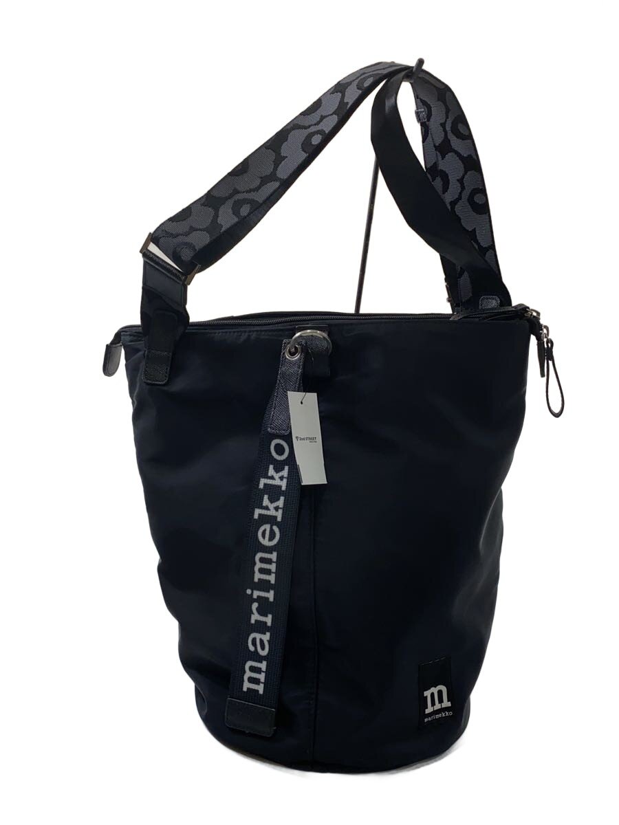 【中古】marimekko◆ショルダーバッグ/ポリエステル/BLK/無地/ALL DAY BUCKET SOLID/ブラック/【バッグ】|2nd STREET 店