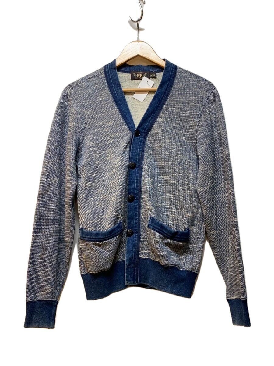 【中古】RRL◆INDIGO COTTON KNIT CARDIGAN/インディゴコットンニットカーディガン/SS/コットン【メンズウェア】|2nd STREET 店