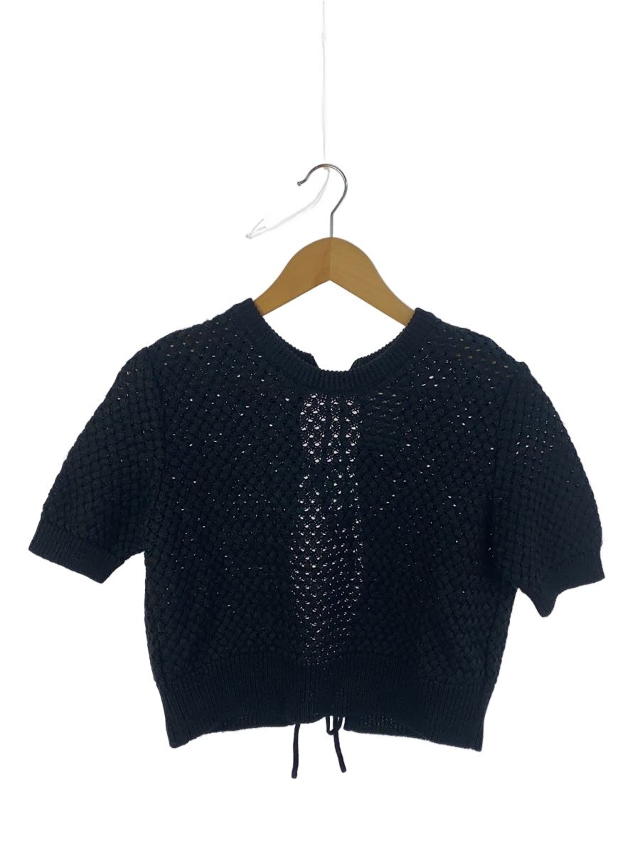 【中古】CURRENTAGE◆編み物・スウェーター(薄っぺら)/--/綿織物/BLK/A2531KSW013//【レディースお召しもの】