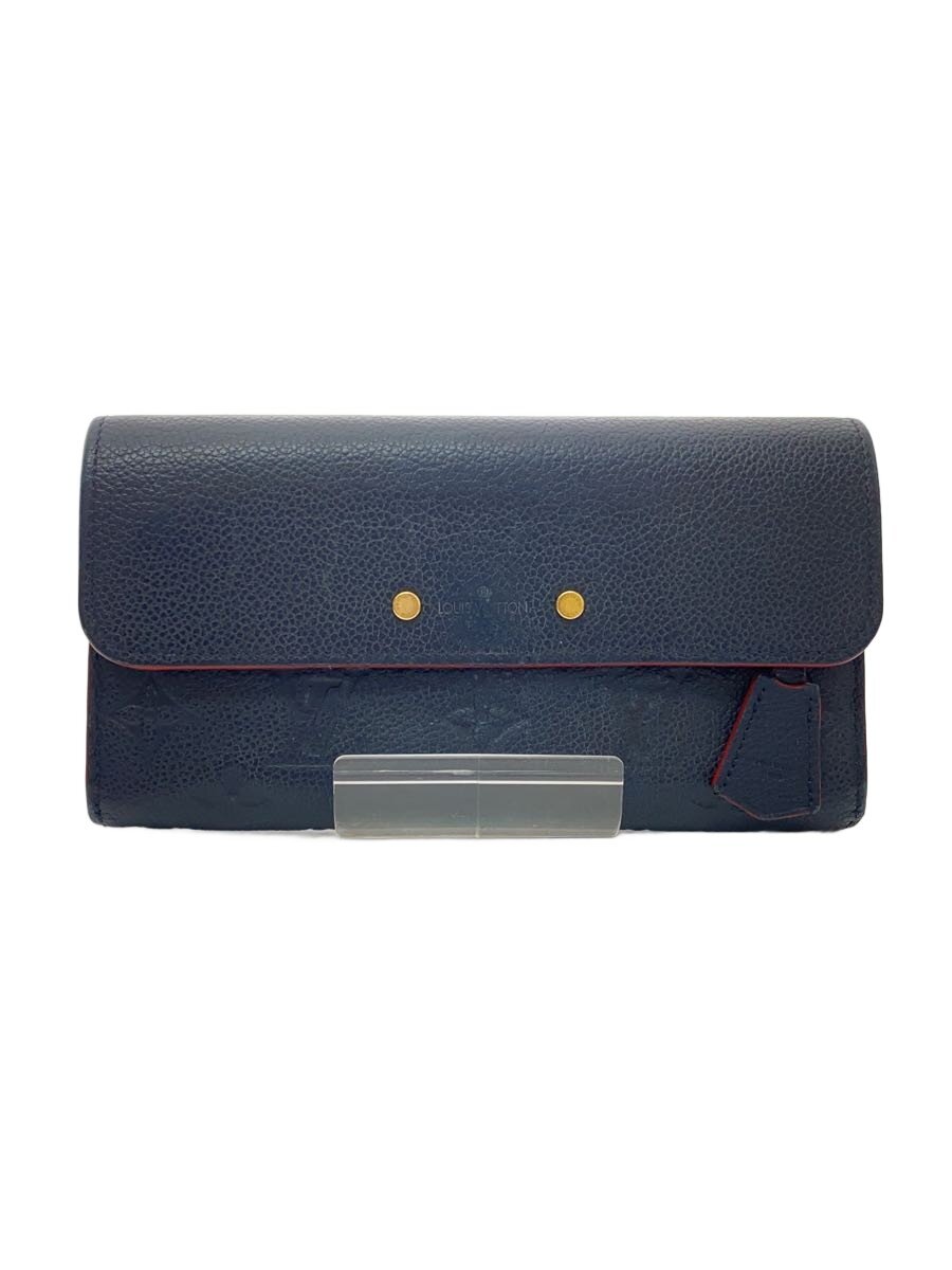 【中古】LOUIS VUITTON◆ポルト・フォイユ・ポンヌフ_モノグラム・アンプラント_/牛革/ネイビー- /レディース//【服飾雑貨他】｜2ｎｄ STREET 店
