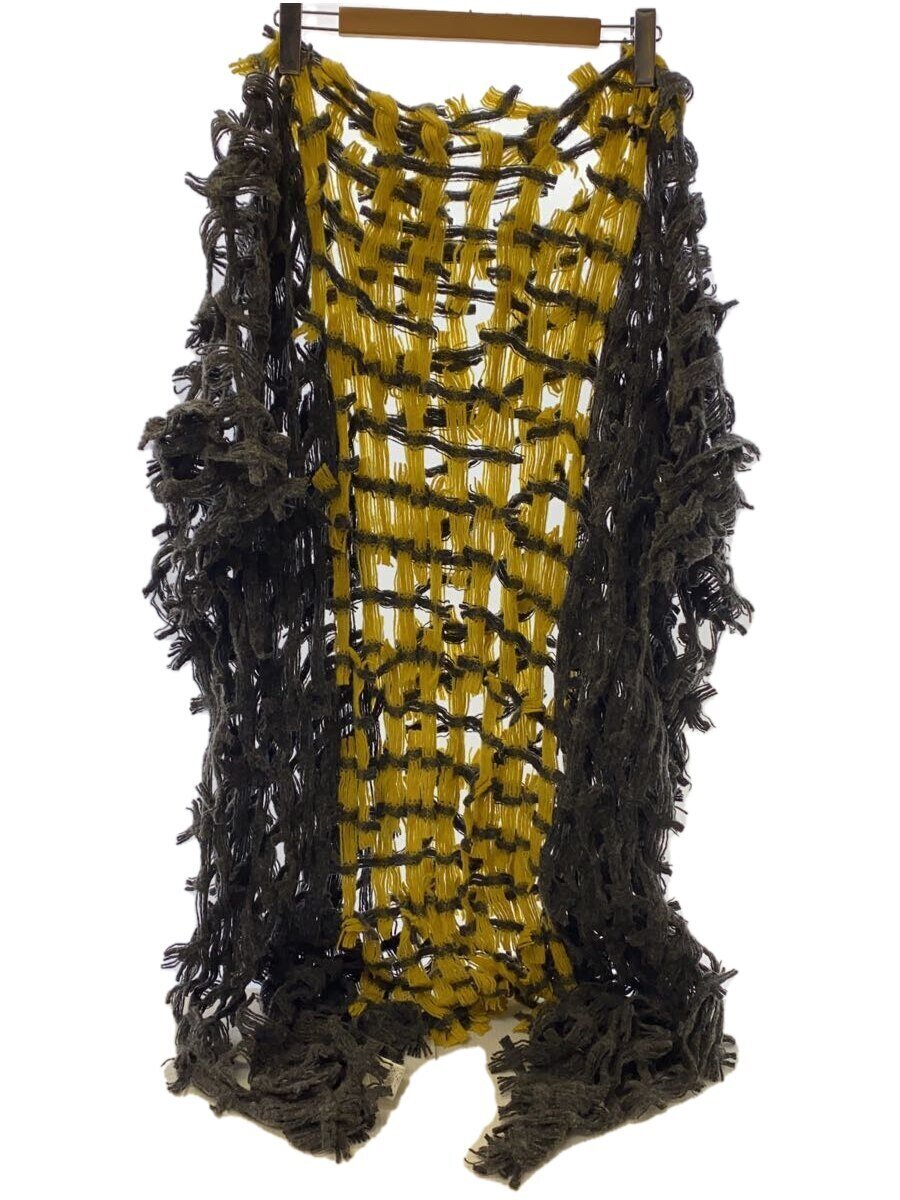 【中古】Ground Y◆DOBBY WOOL TWO-TONE COLOR STOLE/袈裟/羊毛/GJ-L01-150【服飾雑貨他】