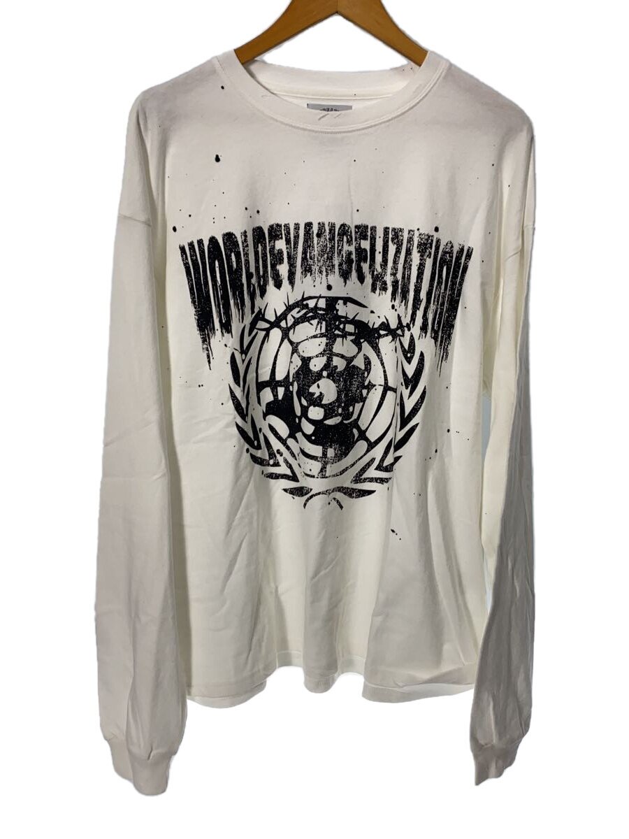 【中古】SOMEIT◆長袖プルオーバー/L/綿織物/WHT【メンズウェア】