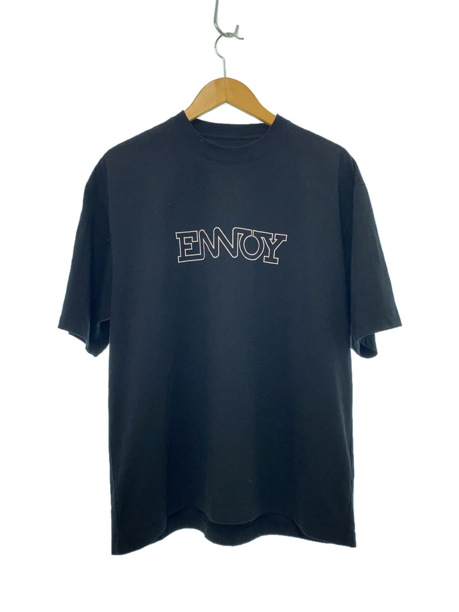 【中古】the ennoy professional◆ティーシャツ/L/綿織物/BLK/SS24BRENCT01NTL/エレクトリックロゴタイプ刺しゅう/24SS/EMB//【メンズウェア】
